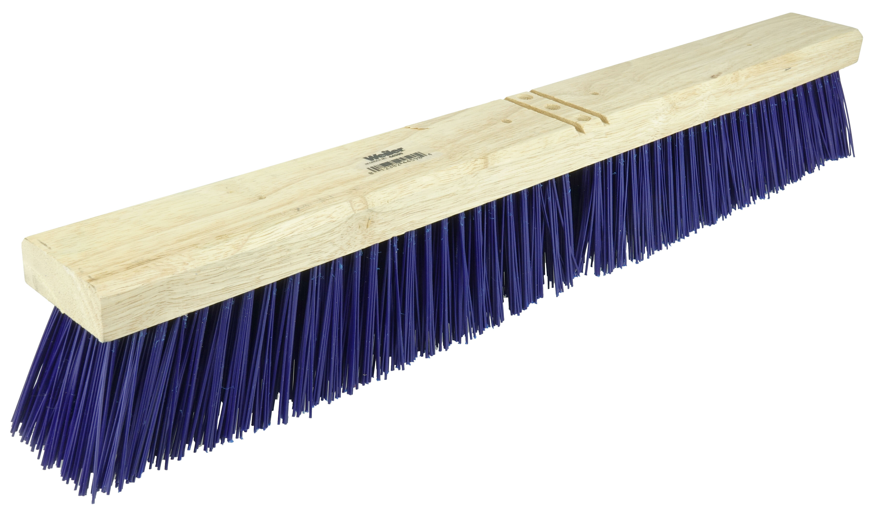 Picture of Weiler 44590 24" Contractor Garage Broom, Stiff Blue Polypropylene Fill, Includes Brace